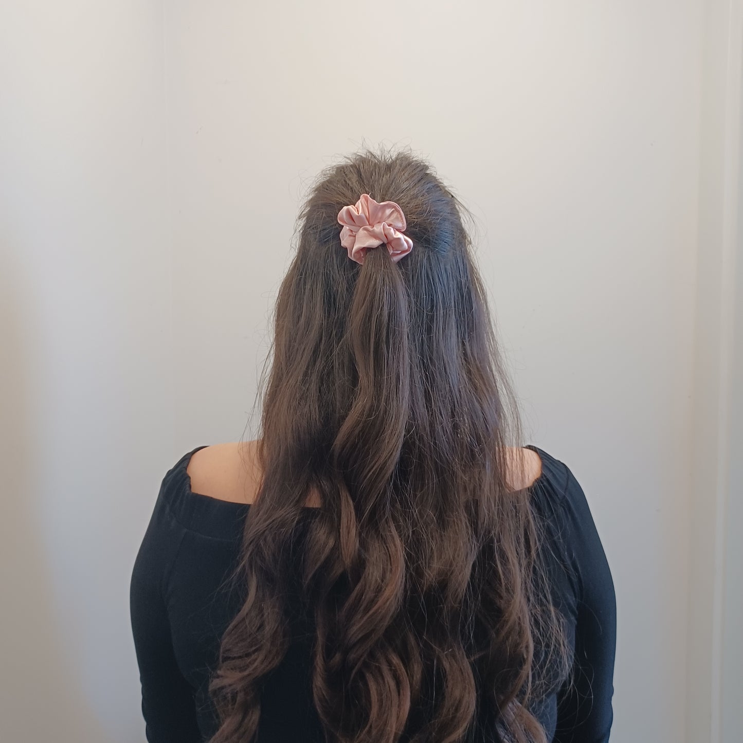 XXS-Chouchou-Rose satiné/Scrunchie- Satin pink
