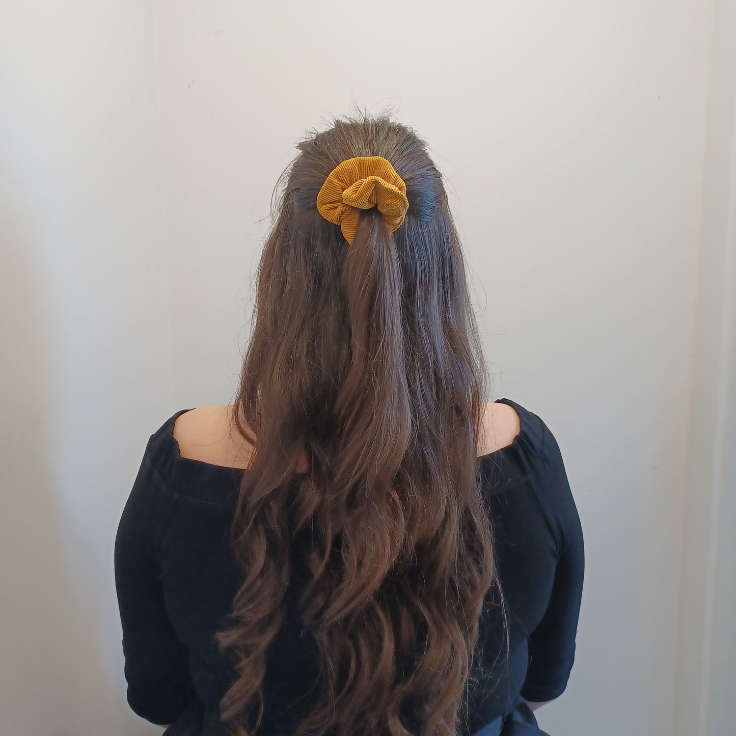 XXS-Chouchou-Jaune moutarde Dijon/Scrunchie-Dijon mustard yellow