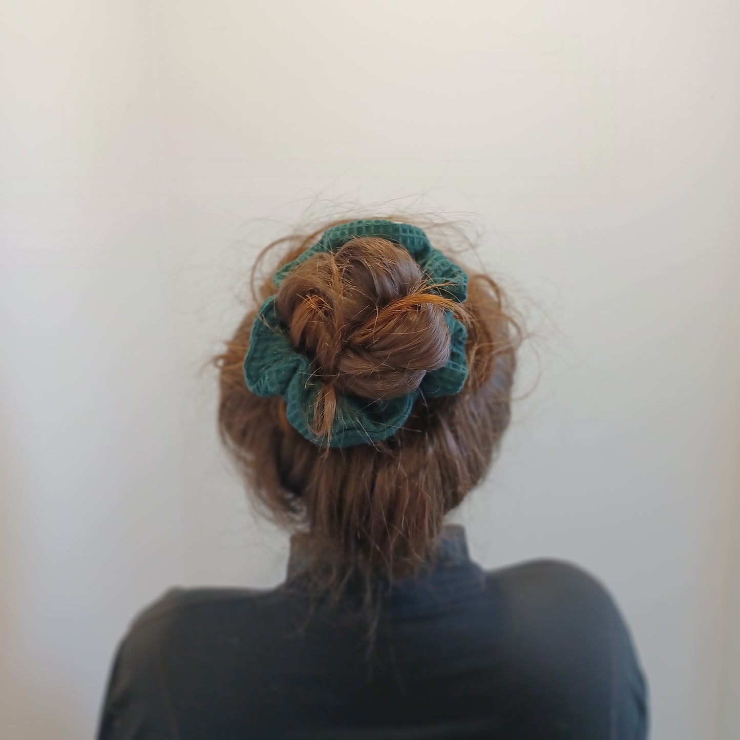 M-Chouchou-Vert forêt/Scrunchie-Forest green