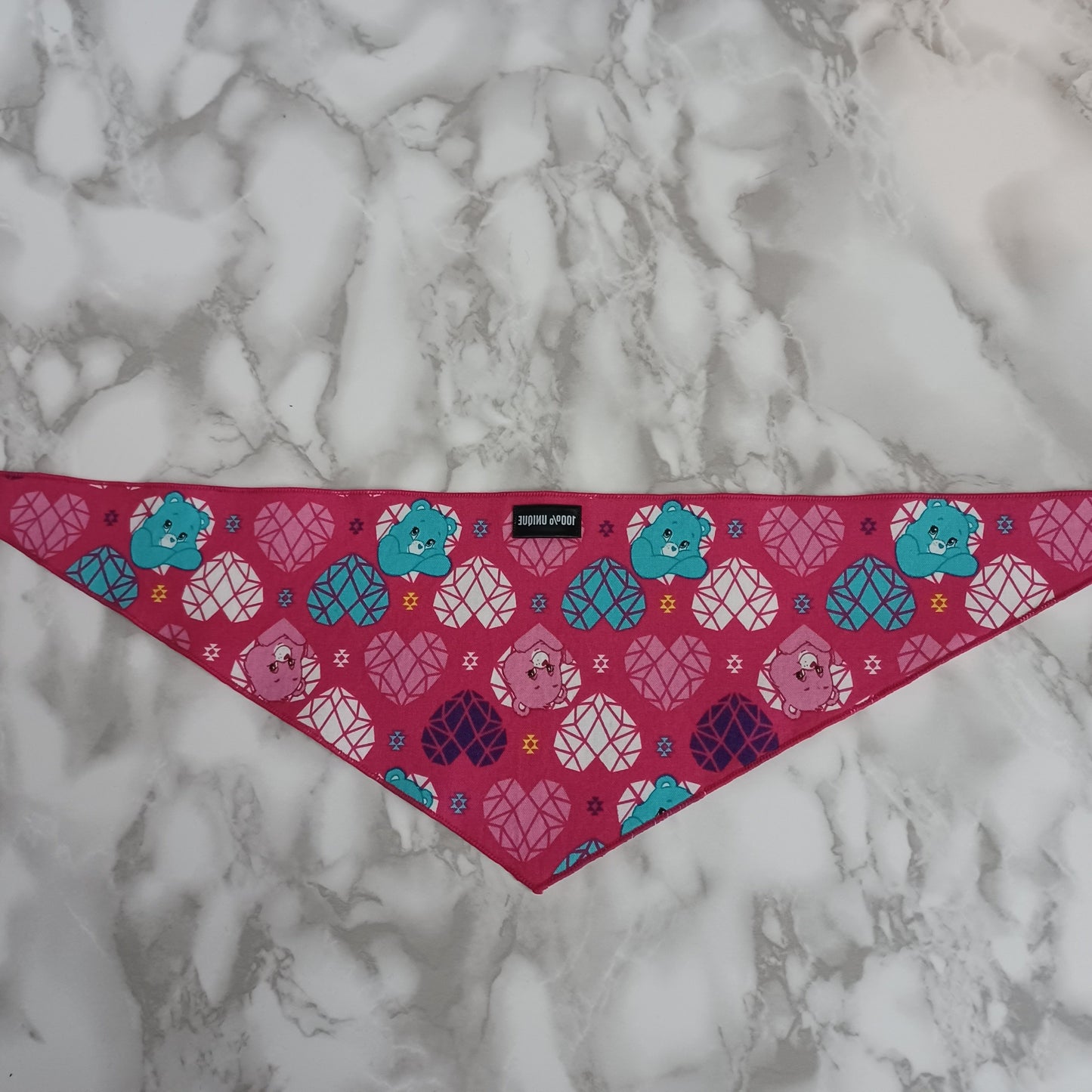 Modèle A- Chat et chien-Foulard Bisounours-Calinours/Bandana the Care Bears