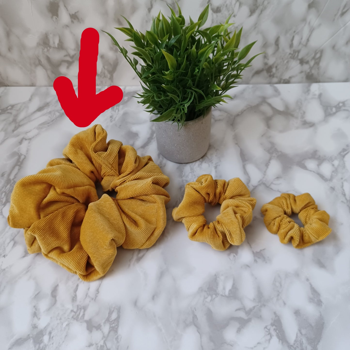 XXL-Chouchou-Jaune moutarde Dijon/Scrunchie-Dijon mustard yellow