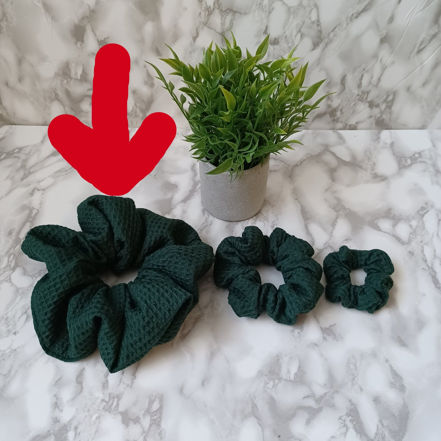 XXL Chouchou-Vert forêt/Scrunchie-Forest green