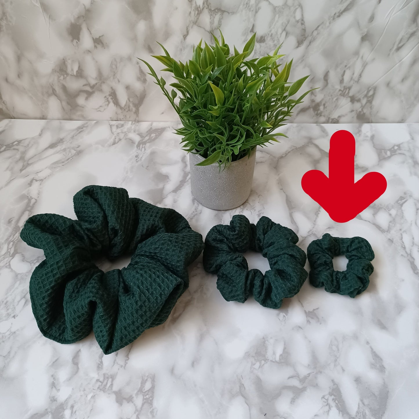 XXS-Chouchou-Vert forêt/Scrunchie-Forest green