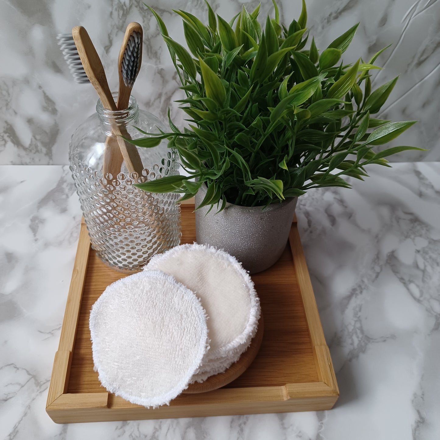 S-Lingettes démaquillantes-Bambou beige/S-Makeup remover wipes-Beige bamboo