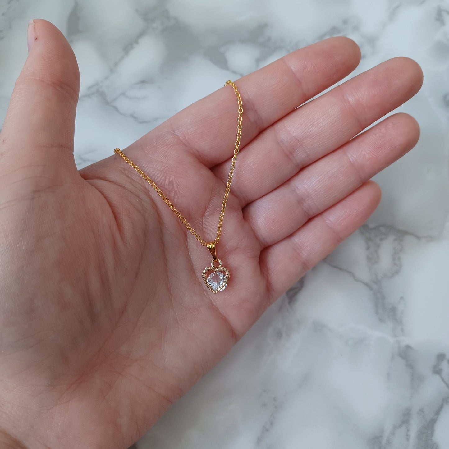 Collier-Coeur en or-/Gold heart-Necklace
