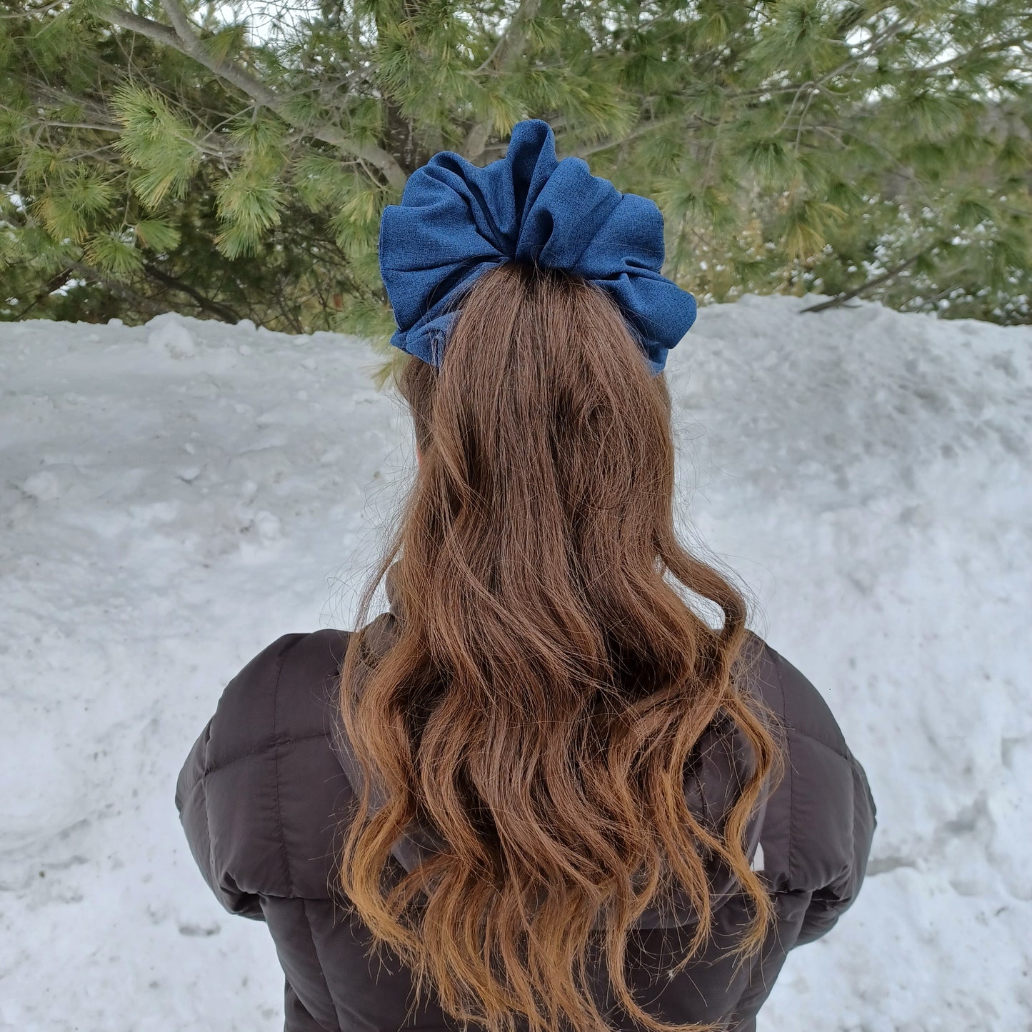 XXL-Chouchou-Bleu marine/XXL-Scrunchie-Navy blue