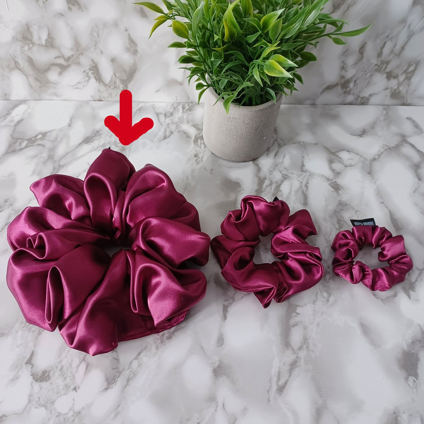 XXL-Chouchou-Mauve satiné/XXL-Scrunchie-Purple satin
