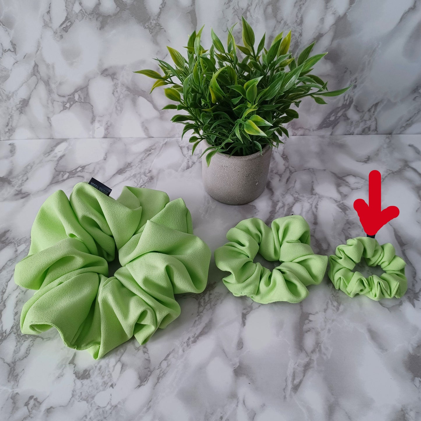 XXS-Chouchou-Vert pastel fluo/XXS-Scrunchie-Neon Pastel Green