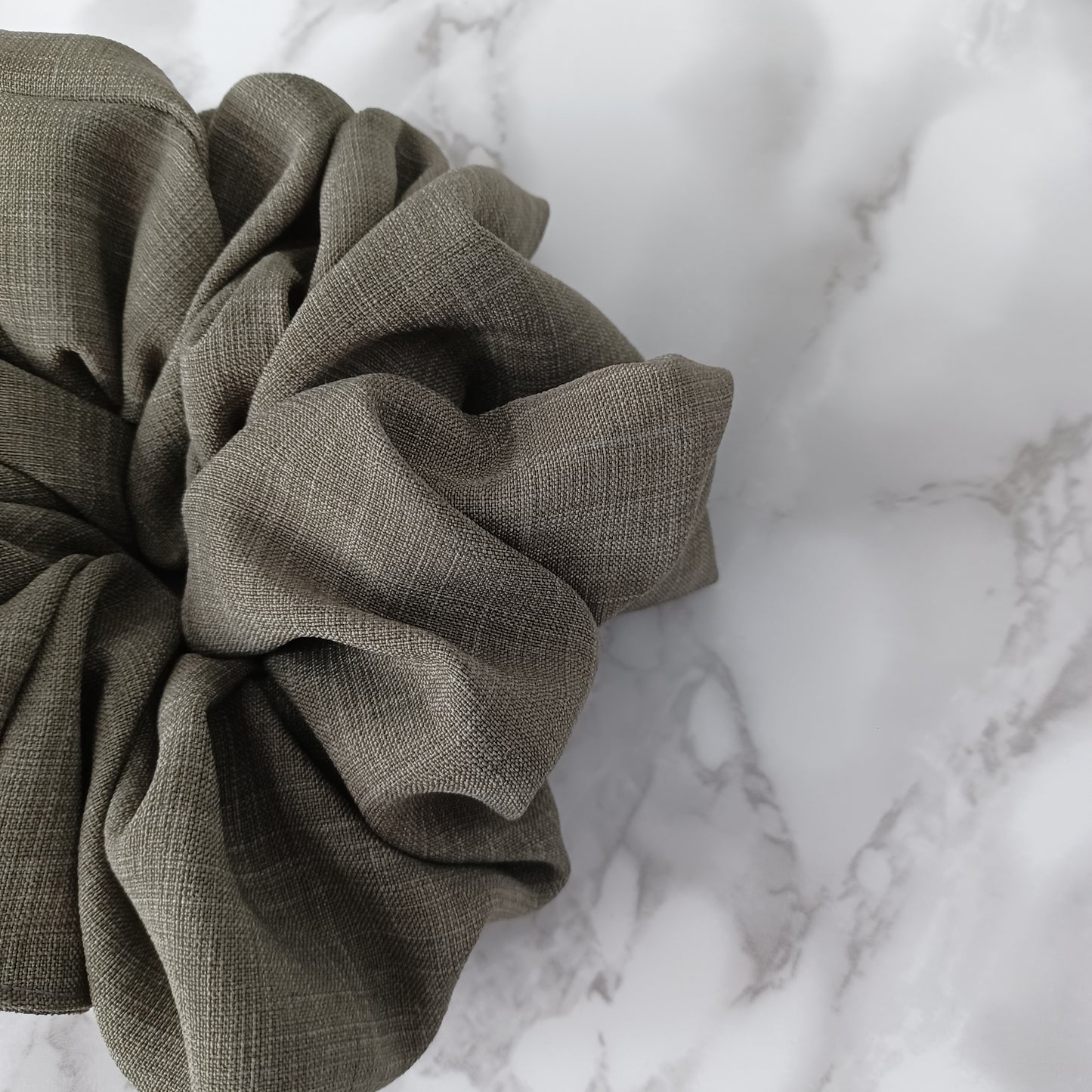 XXS-Vert kaki carreauté pâle/XXS-Scrunchie-Pale checkered khaki green