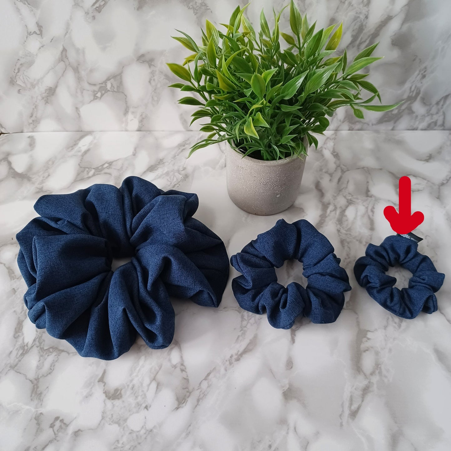 XXS-Chouchou-Bleu marine/XXS-Scrunchie-Navy blue