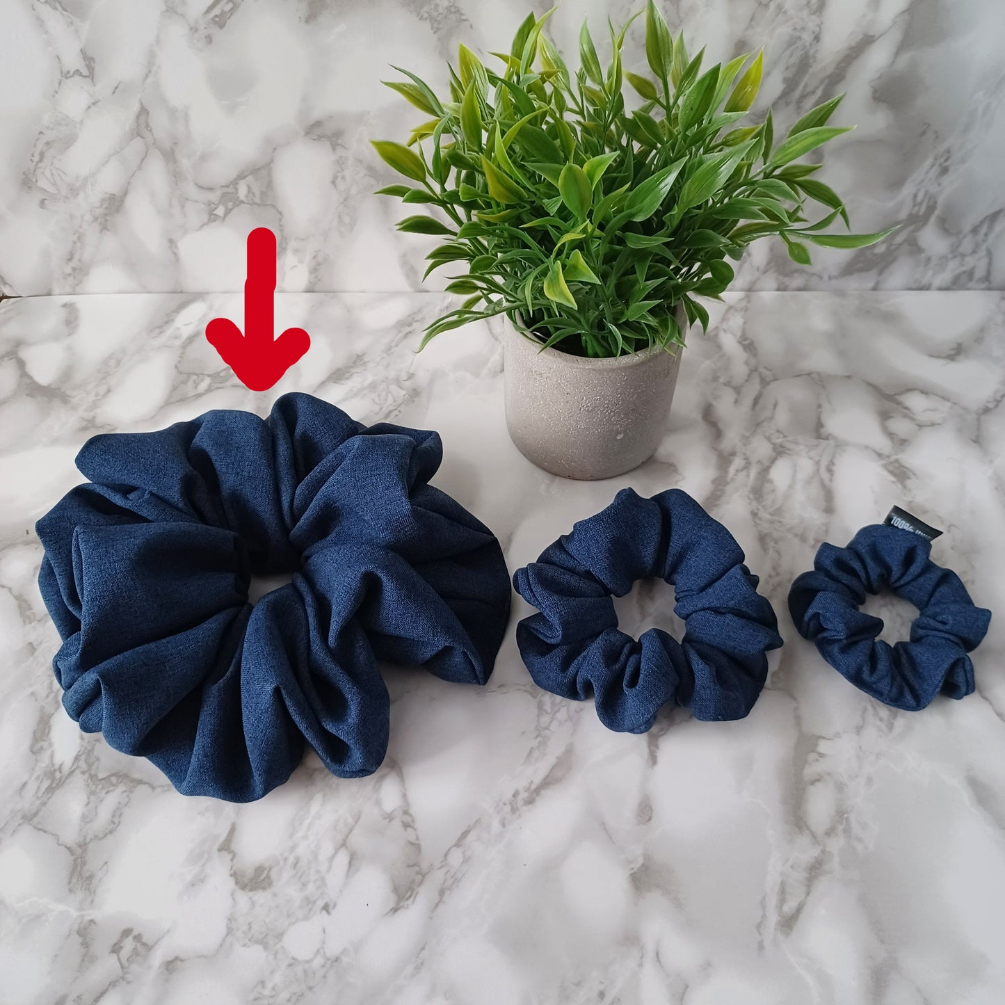 XXL-Chouchou-Bleu marine/XXL-Scrunchie-Navy blue