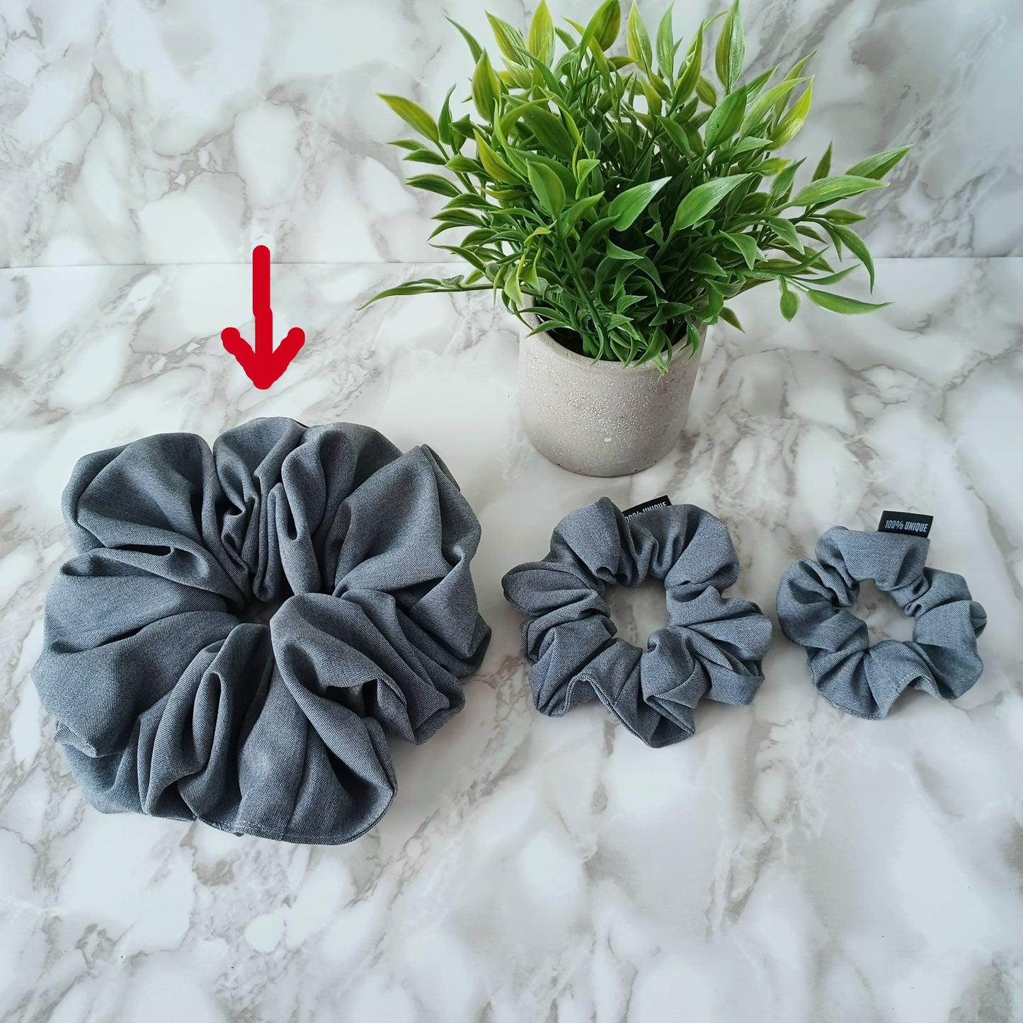 XXL-Chouchou-Gris-bleu pâle/XXL-Scrunchie-Pale grey-blue