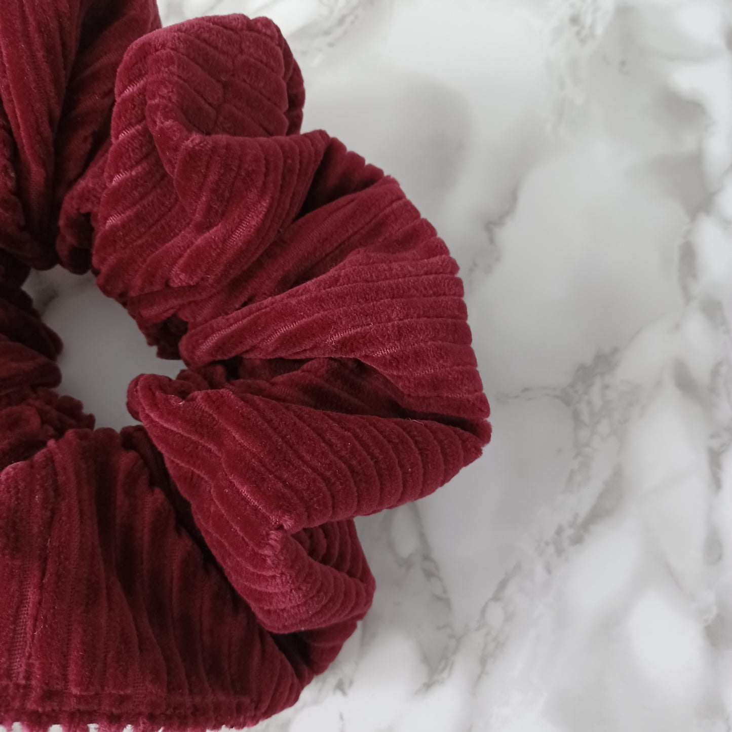 XXL-Chouchou-Corduroy bourgogne/XXL-Scrunchie-Burgundy corduroy