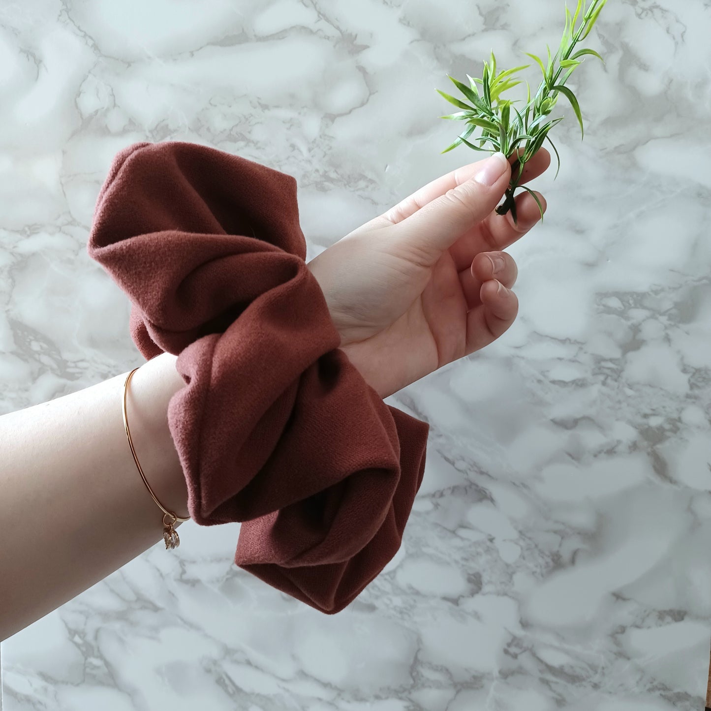 XXL-Chouchou-Dusty rose/XXL-Scrunchie-Dusty rose