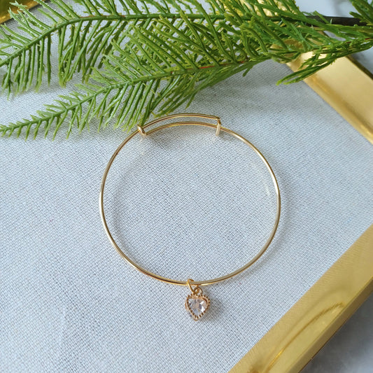 Bracelet-Coeur en or/Gold heart-Bracelet