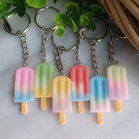 Porte-clés sucettes glacées 3D