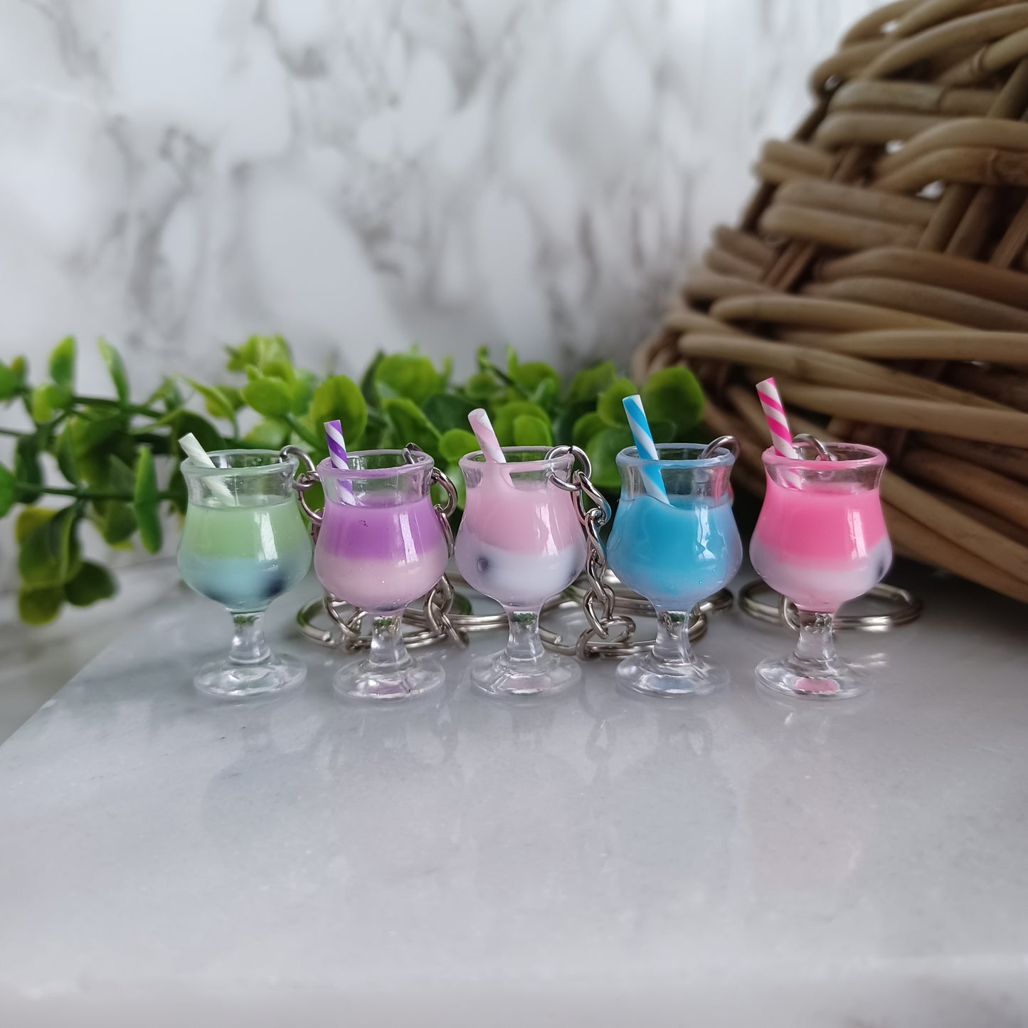 Porte-clés cocktails 3D