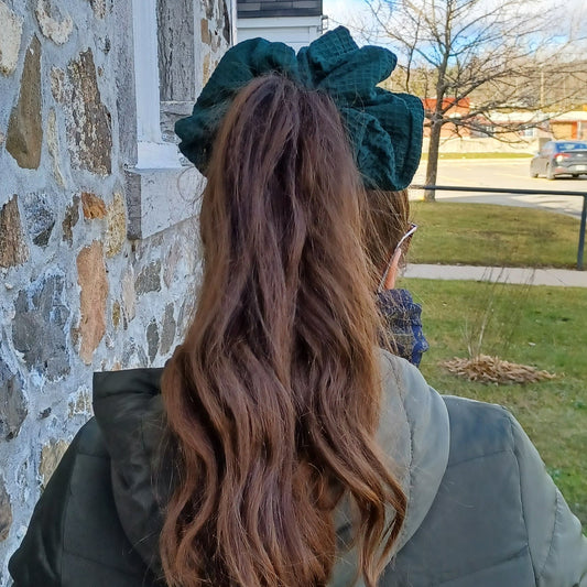 XXL Chouchou-Vert forêt/Scrunchie-Forest green