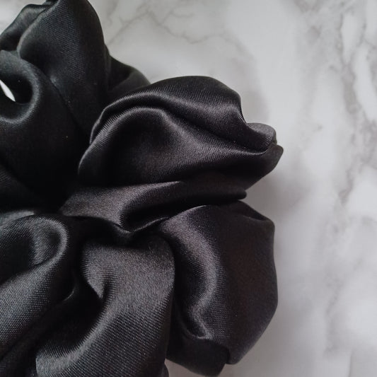 XXS-Chouchou-Noir satiné/Scrunchie-Satin Black