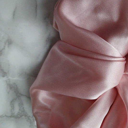XXS-Chouchou-Rose satiné/Scrunchie- Satin pink