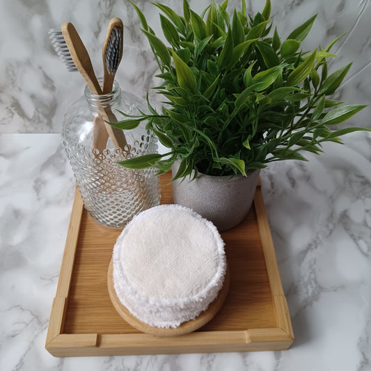 S-Lingettes démaquillantes-Bambou beige/S-Makeup remover wipes-Beige bamboo