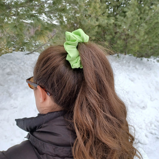 M-Vert pastel fluo/M-Scrunchie-Neon pastel green