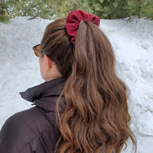 M-Chouchou-Bourgogne/M-Scrunchie Burgundy