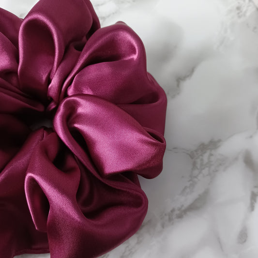 XXS-Chouchou-Mauve satiné/XXS-Scrunchie-Purple satin