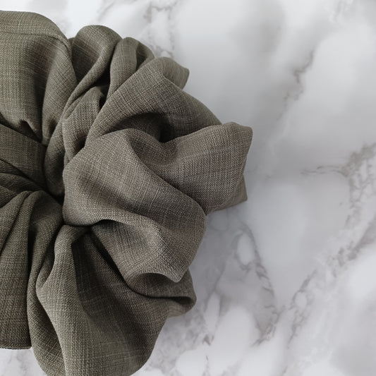 XXS-Vert kaki carreauté pâle/XXS-Scrunchie-Pale checkered khaki green