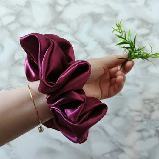 XXL-Chouchou-Mauve satiné/XXL-Scrunchie-Purple satin